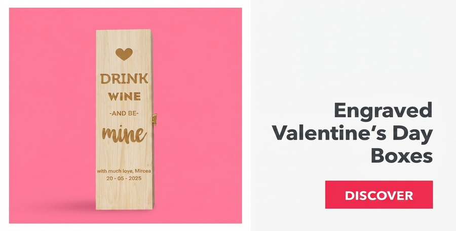 Cajas grabadas para el Día de San Valentín