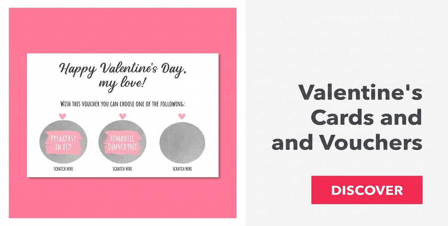 Tarjetas de felicitación, imanes y tarjetas para el Día de San Valentín