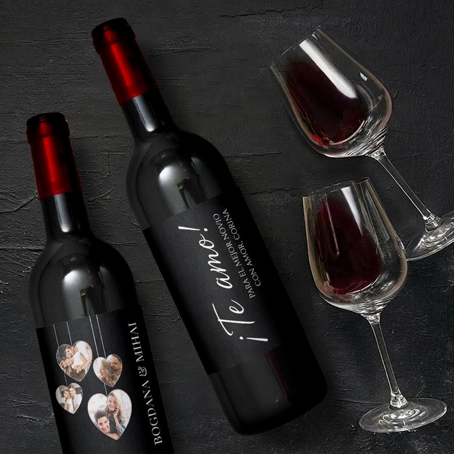 Vinos personalizados para tu pareja