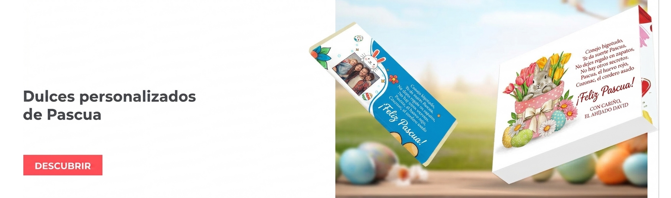 Dulces personalizados para Pascua