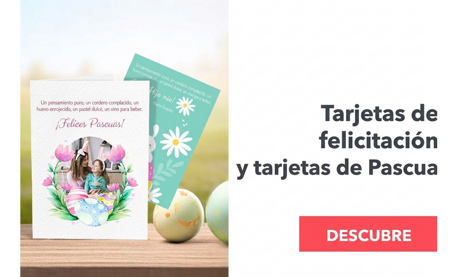 Tarjetas de felicitación y tarjetas personalizadas para Pascua