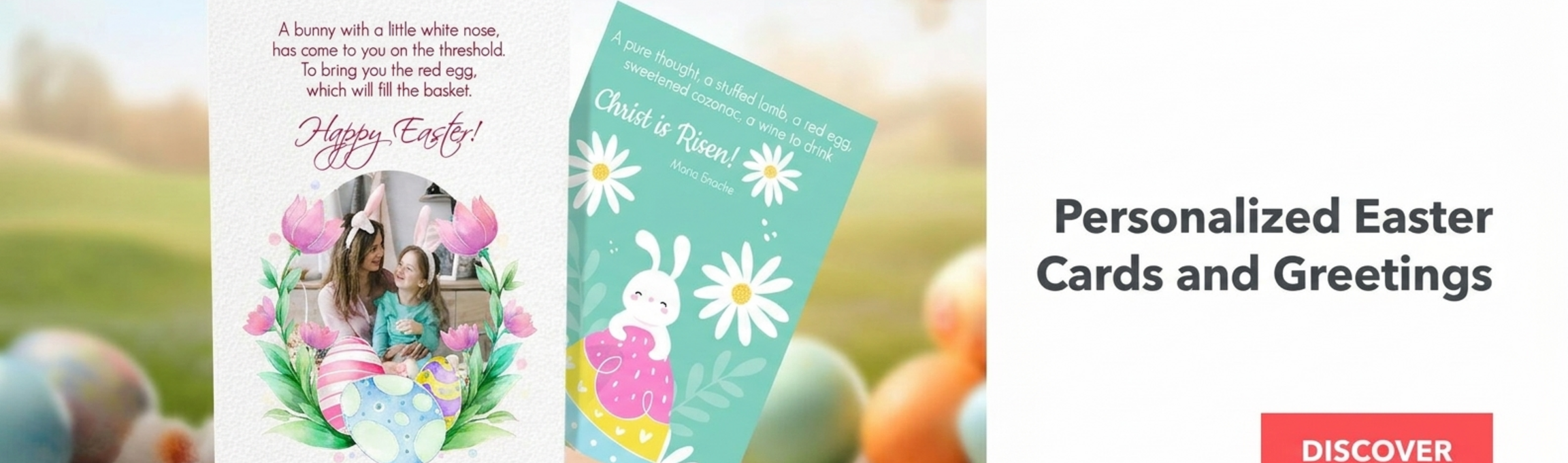 Tarjetas de felicitación y tarjetas personalizadas para Semana Santa