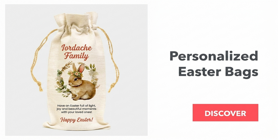 Bolsitas personalizadas para botellas de vino de Pascua