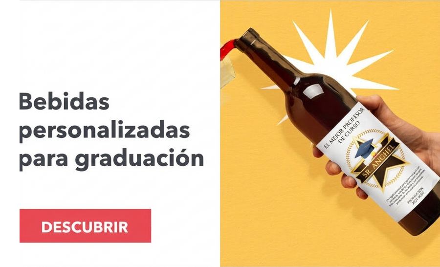 Bebidas personalizadas para la graduación