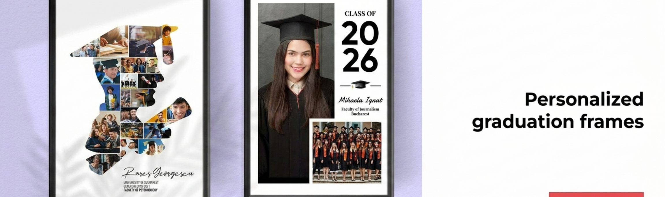 Cuadros y pósters personalizados para la graduación