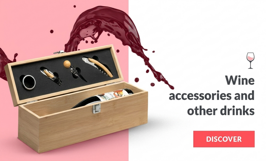 Accesorios, vinos y otras bebidas