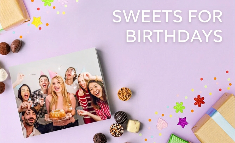 Dulces personalizados para un cumpleaños