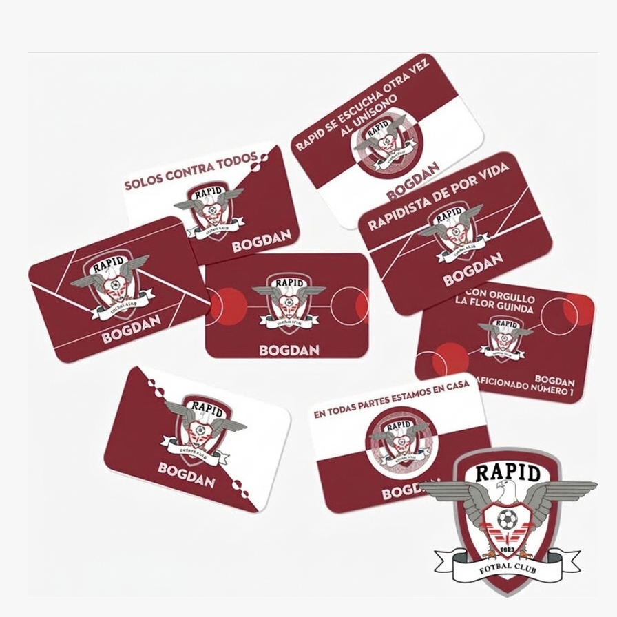 Pegatinas y etiquetas autoadhesivas personalizadas con licencia oficial - FC Rapid 1923