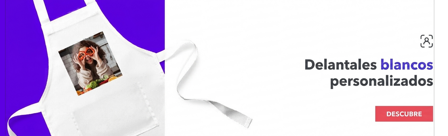 Delantales blancos personalizados