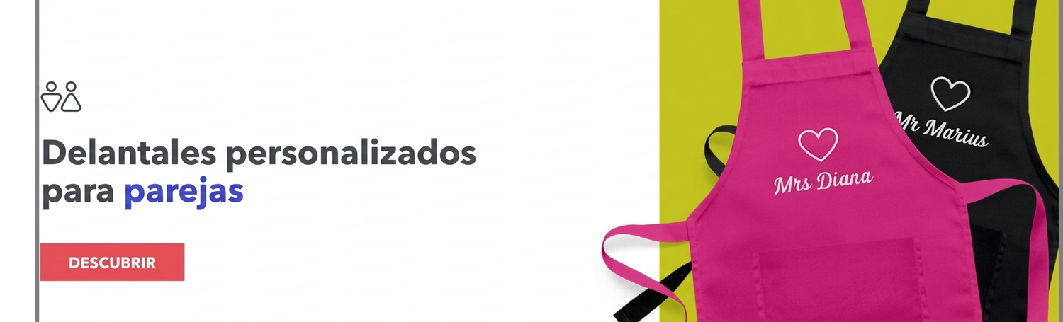 Delantales personalizados para parejas