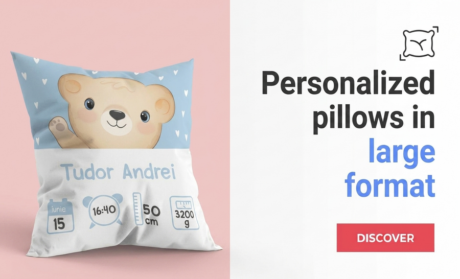 Cojines personalizados - tamaño grande