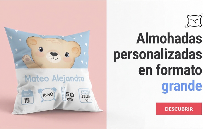 Cojines personalizados - tamaño grande