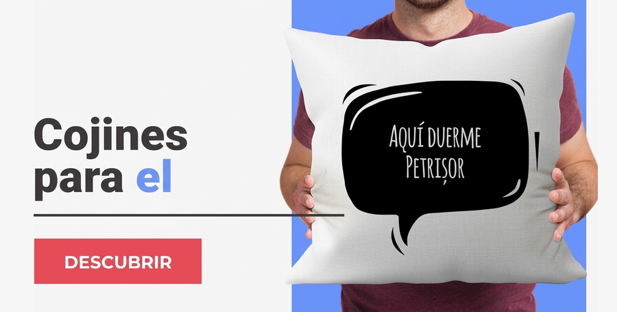 Cojines personalizados para él
