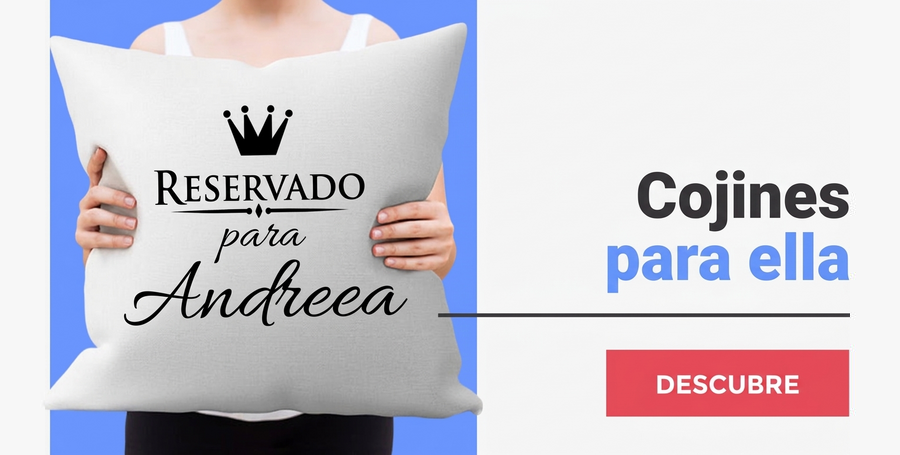 Cojines personalizados para ella