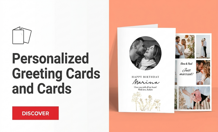 Tarjetas de felicitación y tarjetas personalizadas
