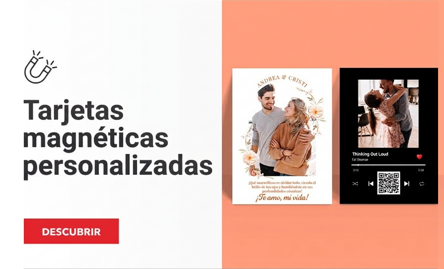 Tarjetas de felicitación magnéticas personalizadas