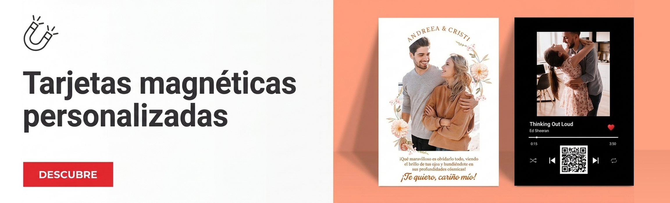 Tarjetas de felicitación magnéticas personalizadas