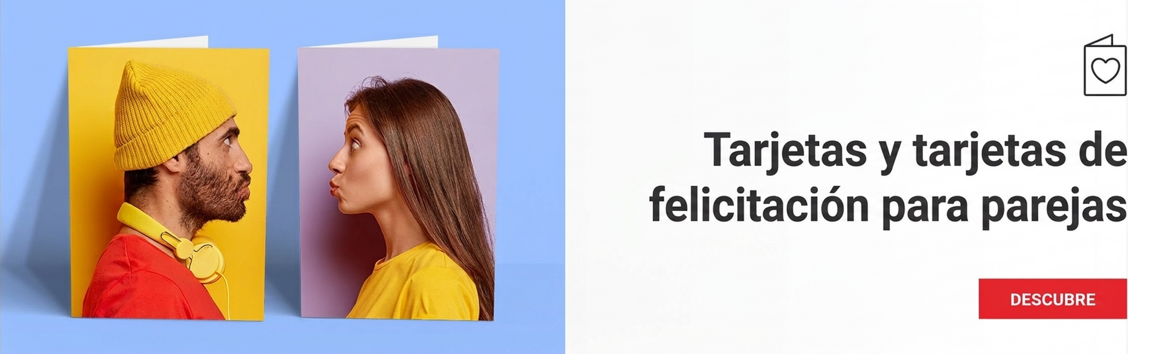 Tarjetas de felicitación y tarjetas para parejas
