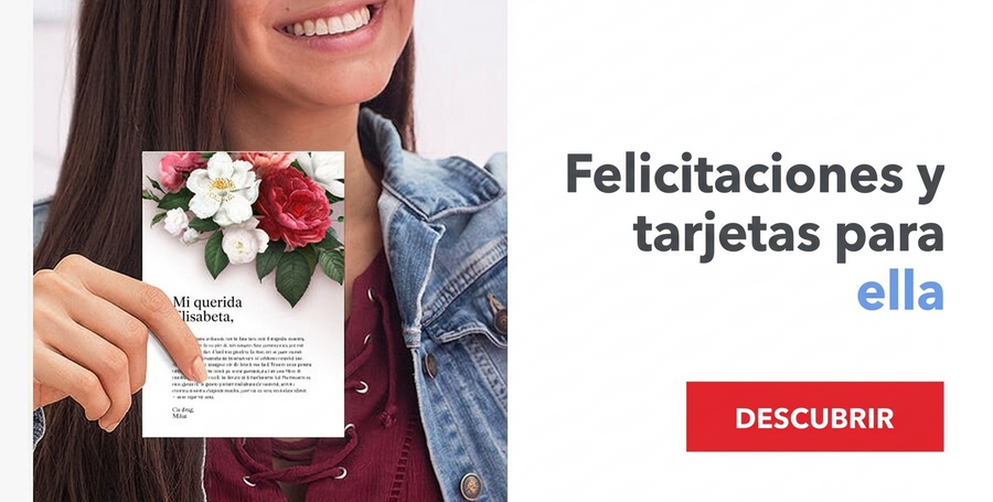 Tarjetas de felicitación para ella