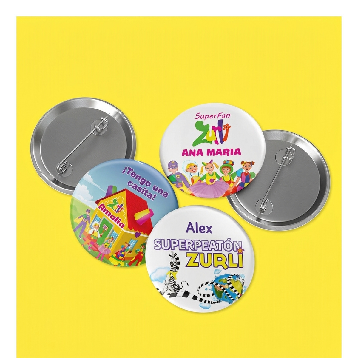 Chapas personalizadas con licencia oficial de Gasca Zurli