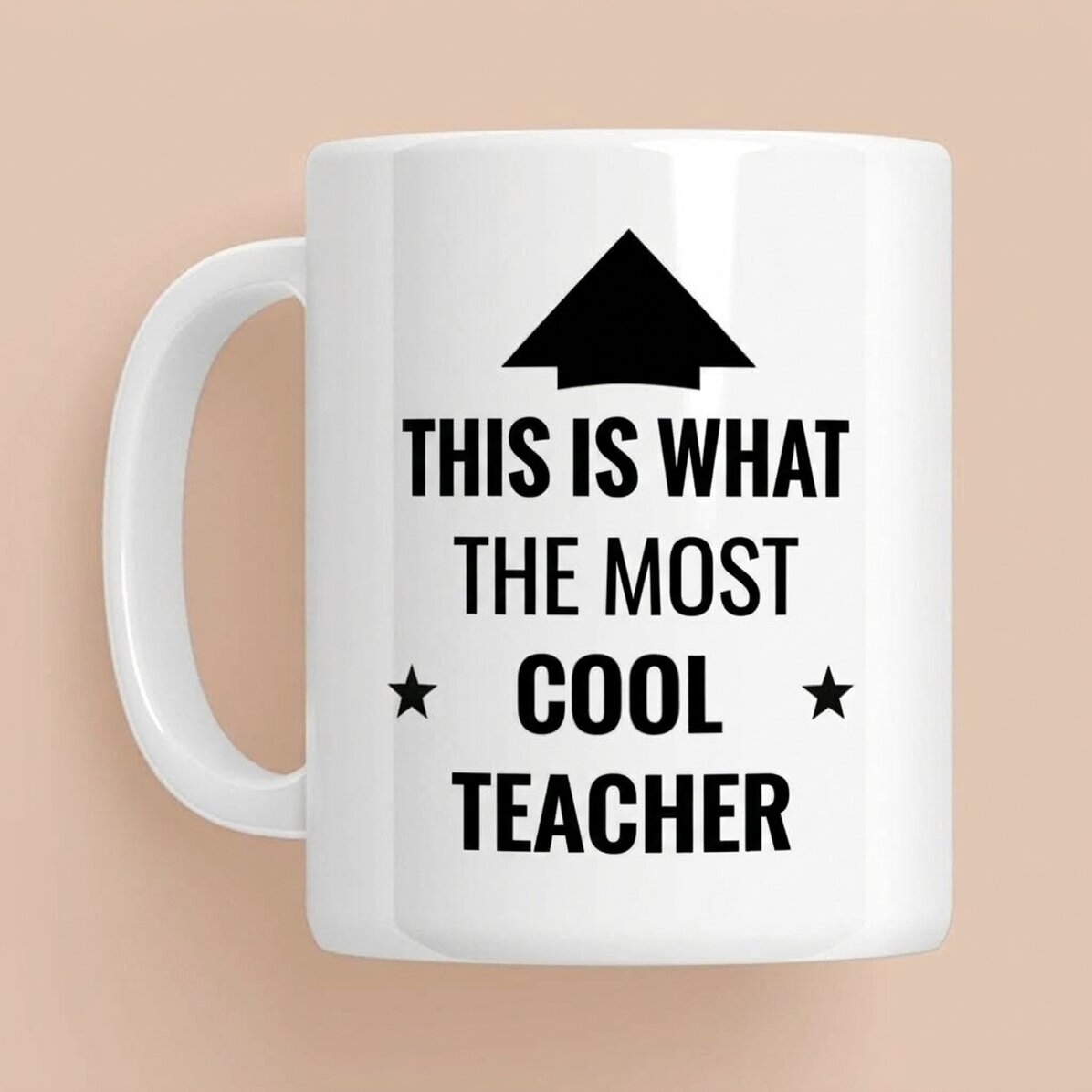 Así es como queda la taza personalizada