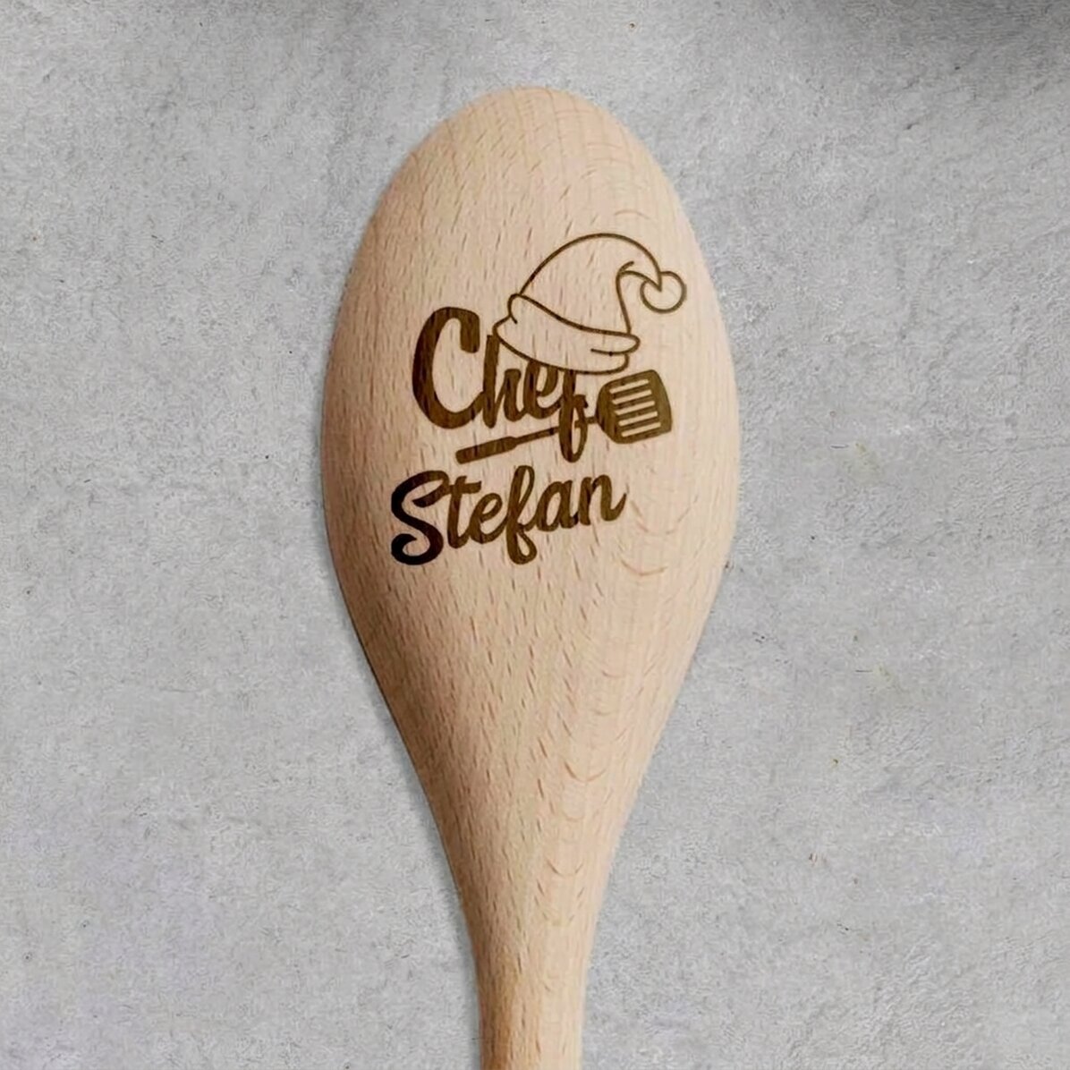 Cuchara de madera personalizada - Christmas chef