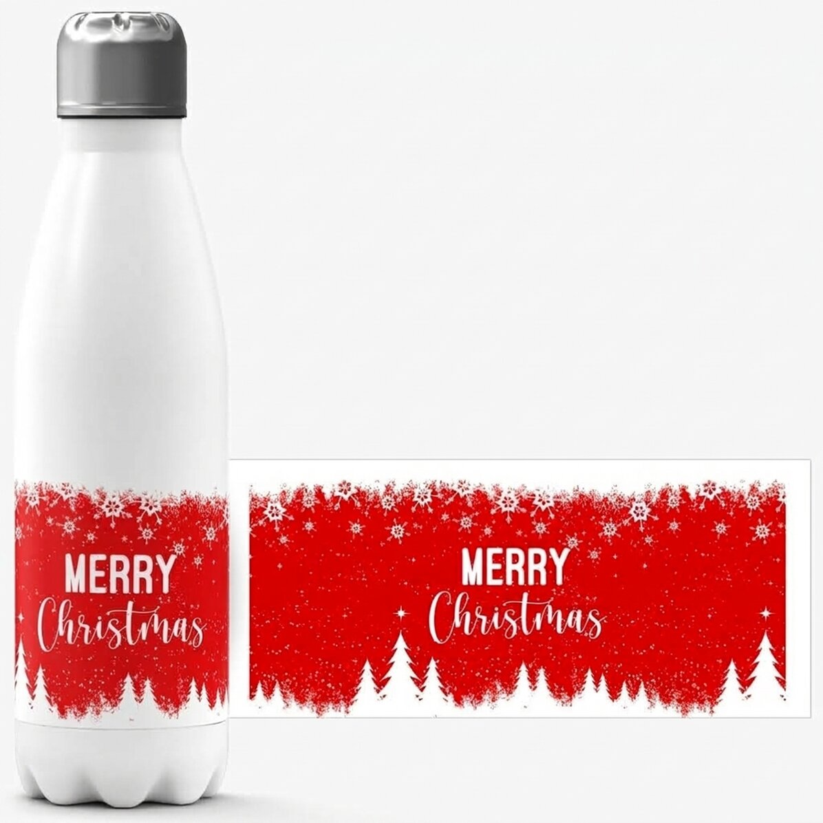 Termo con base blanca personalizado con nombre - Winter spirit