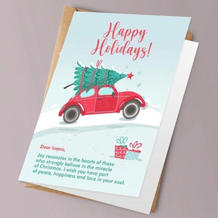 Personalised greeting card - Christmas preparations