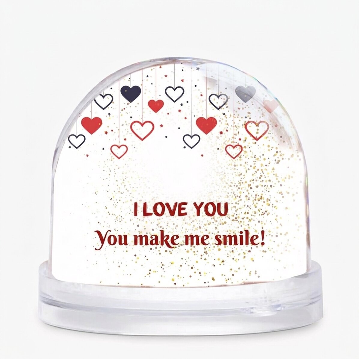 Globo de escritorio personalizado con foto y texto - Love