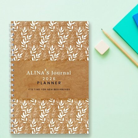 Personalised notebook with text - Planner