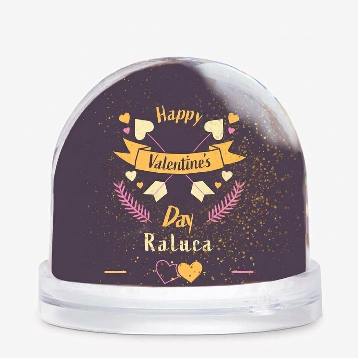 Globo de escritorio personalizado con foto y texto - Día de San Valentín