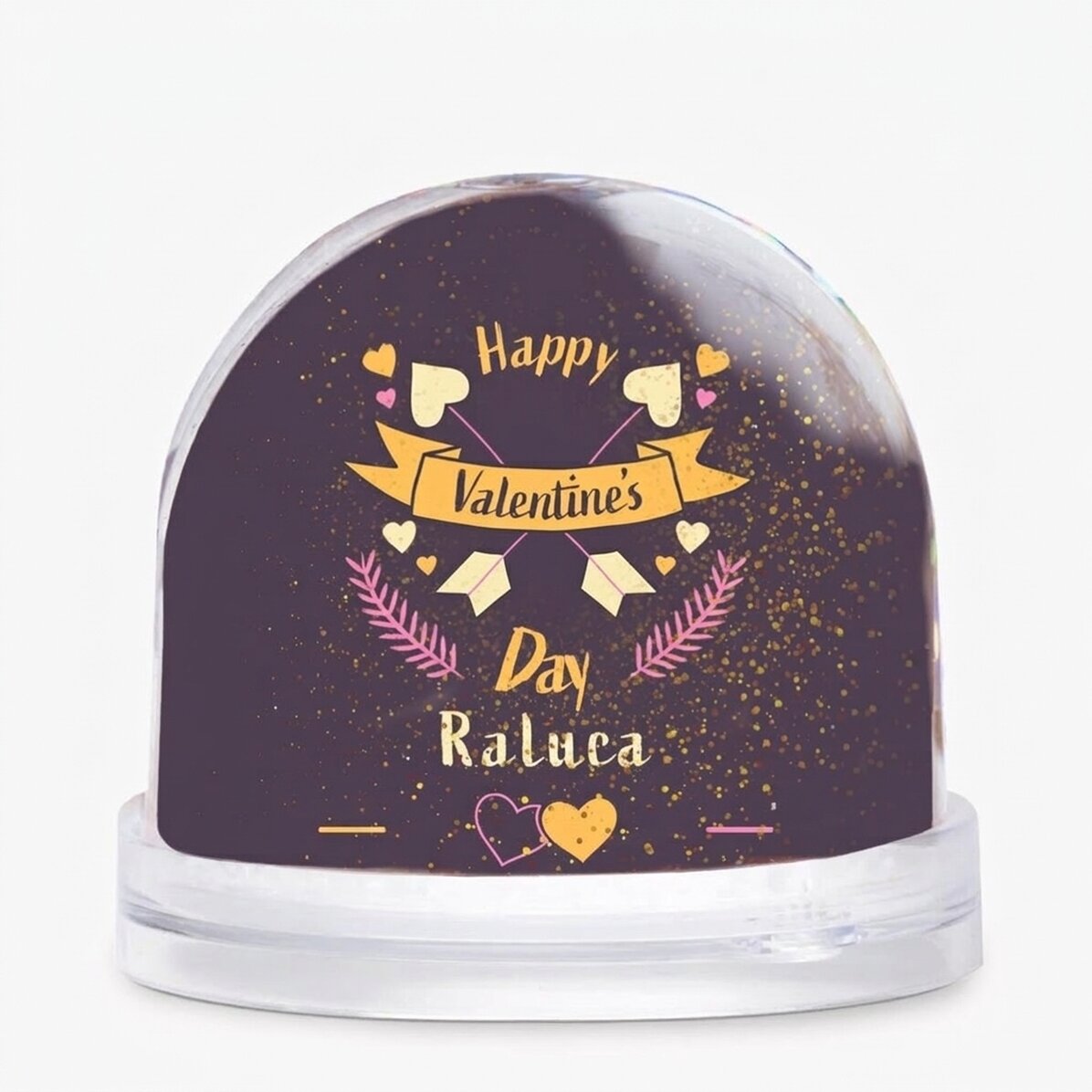 Globo de escritorio personalizado con foto y texto - Día de San Valentín