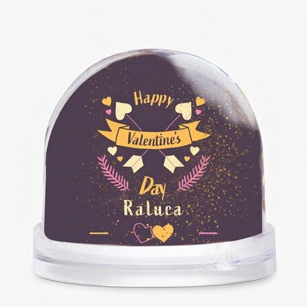 Globo de escritorio personalizado con foto y texto - Día de San Valentín