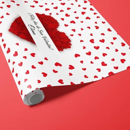 Papel de regalo personalizado - Love is in the air