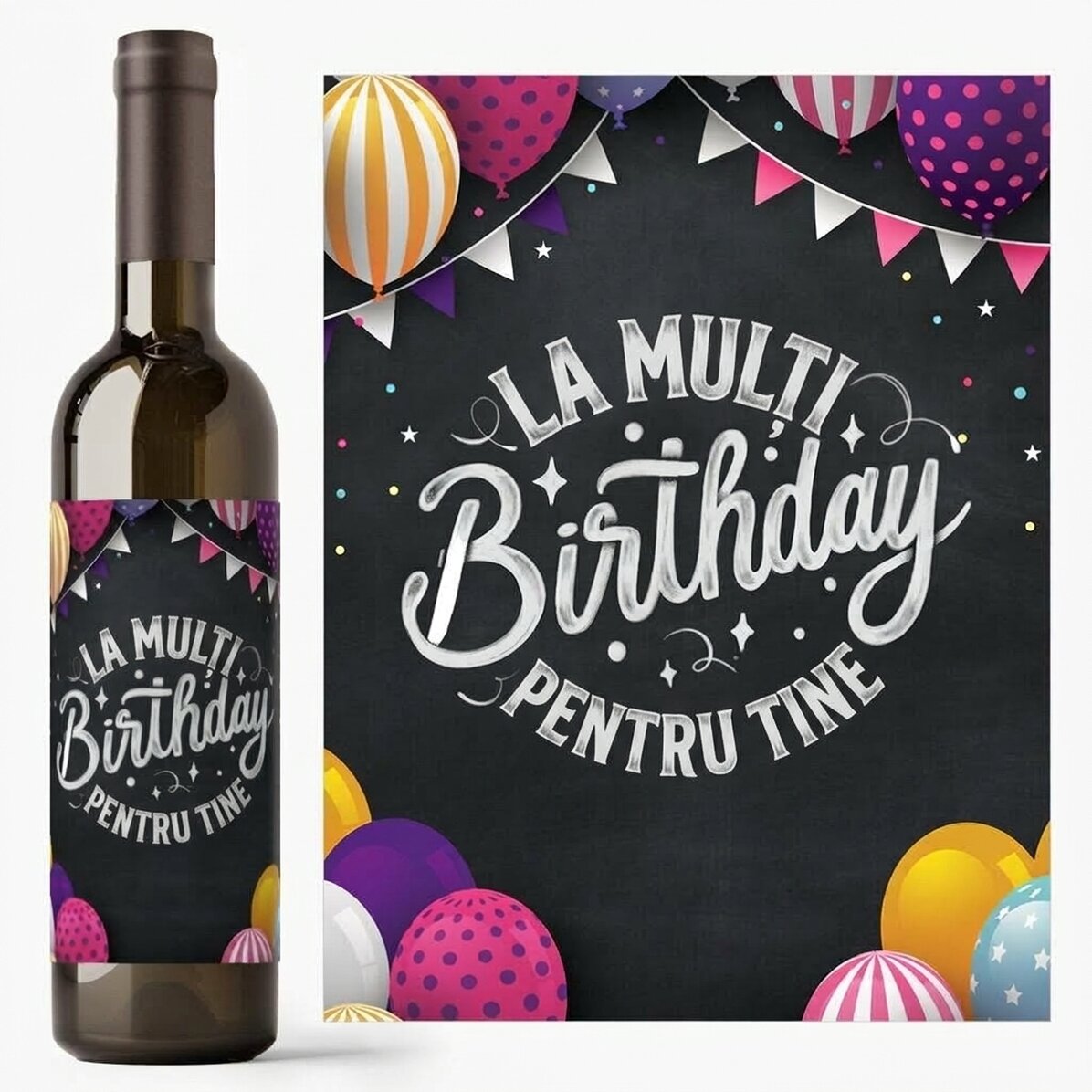 Vino personalizado - «Happy Birthday To You»