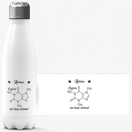 Termo con base blanca personalizado con nombre - Chemistry