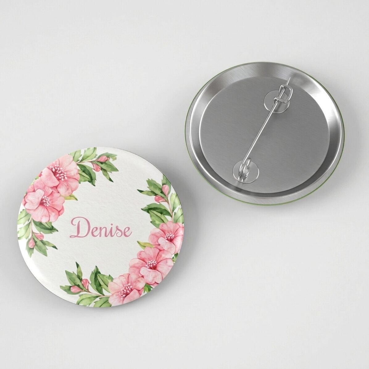Insignia personalizada con tu nombre - Flowers