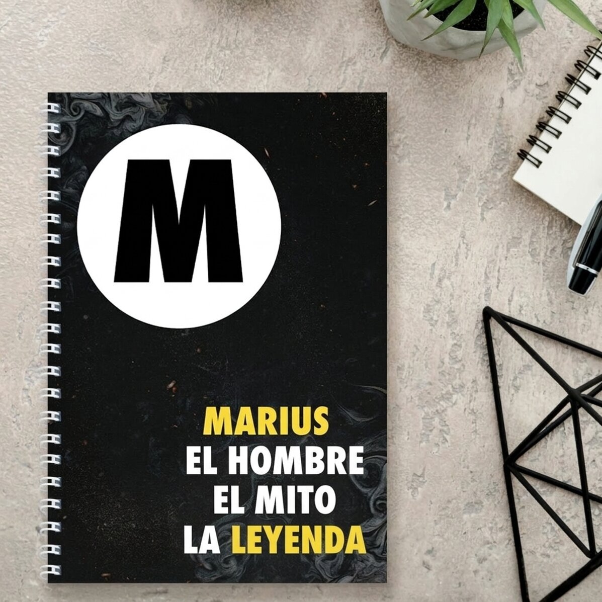 Cuaderno personalizado con texto - The Legend