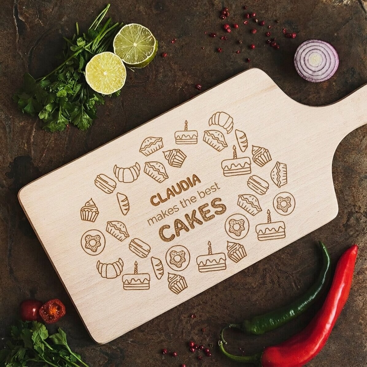 Tabla de cortar personalizada - Dulces