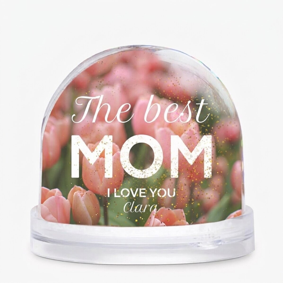 Globo de escritorio personalizado con foto y texto: «La mejor madre»