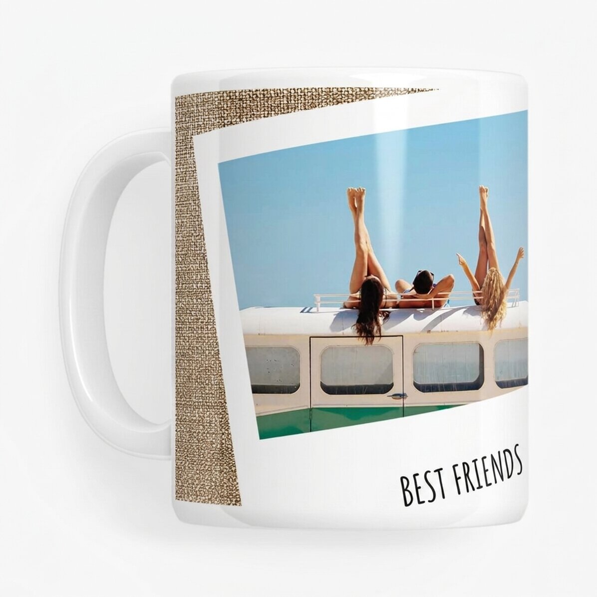 Taza personalizada con 2 fotos y texto - Recuerdos inolvidables