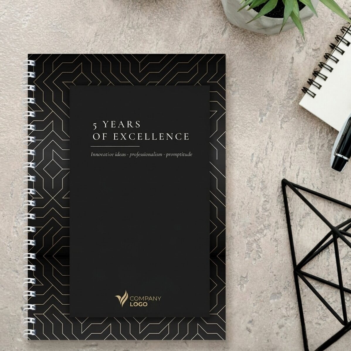 Cuaderno personalizado con texto - Aniversario de la marca