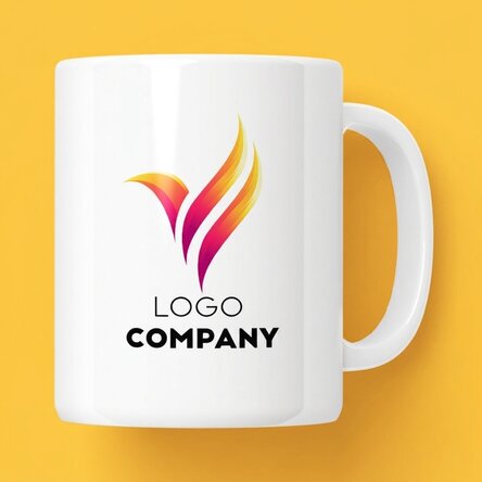 Taza personalizada con logotipo en ambos lados
