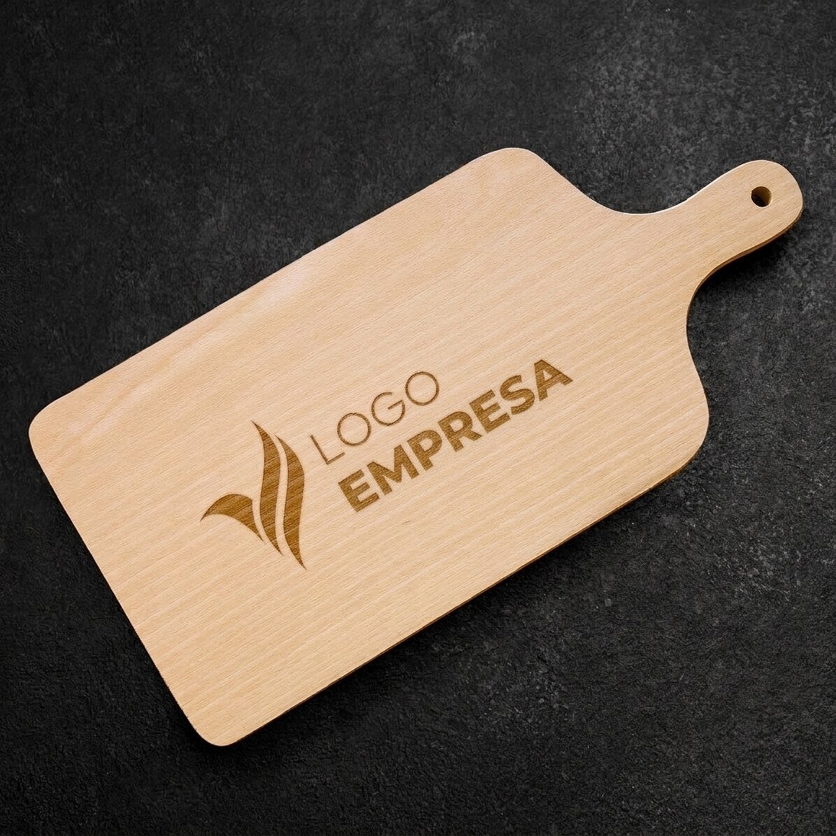 Tabla de cortar personalizada con logotipo