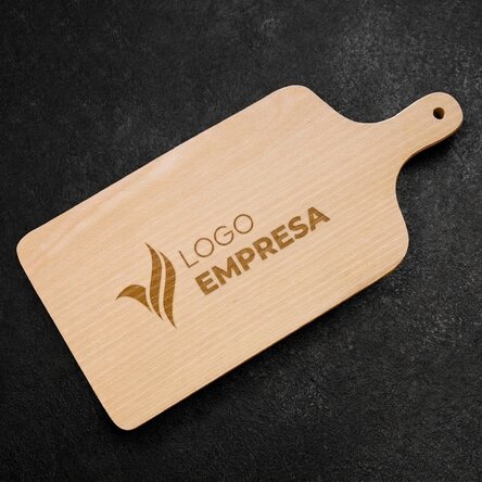 Tabla de cortar personalizada con logotipo