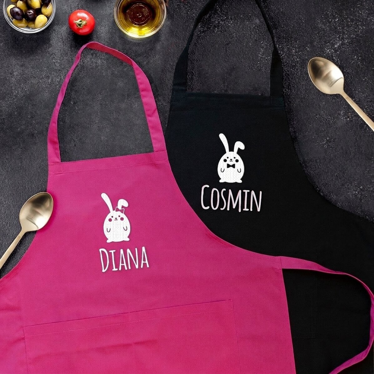 Conjuntos personalizados para parejas - Conejitos