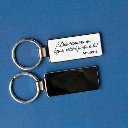 Llavero personalizado con mensaje