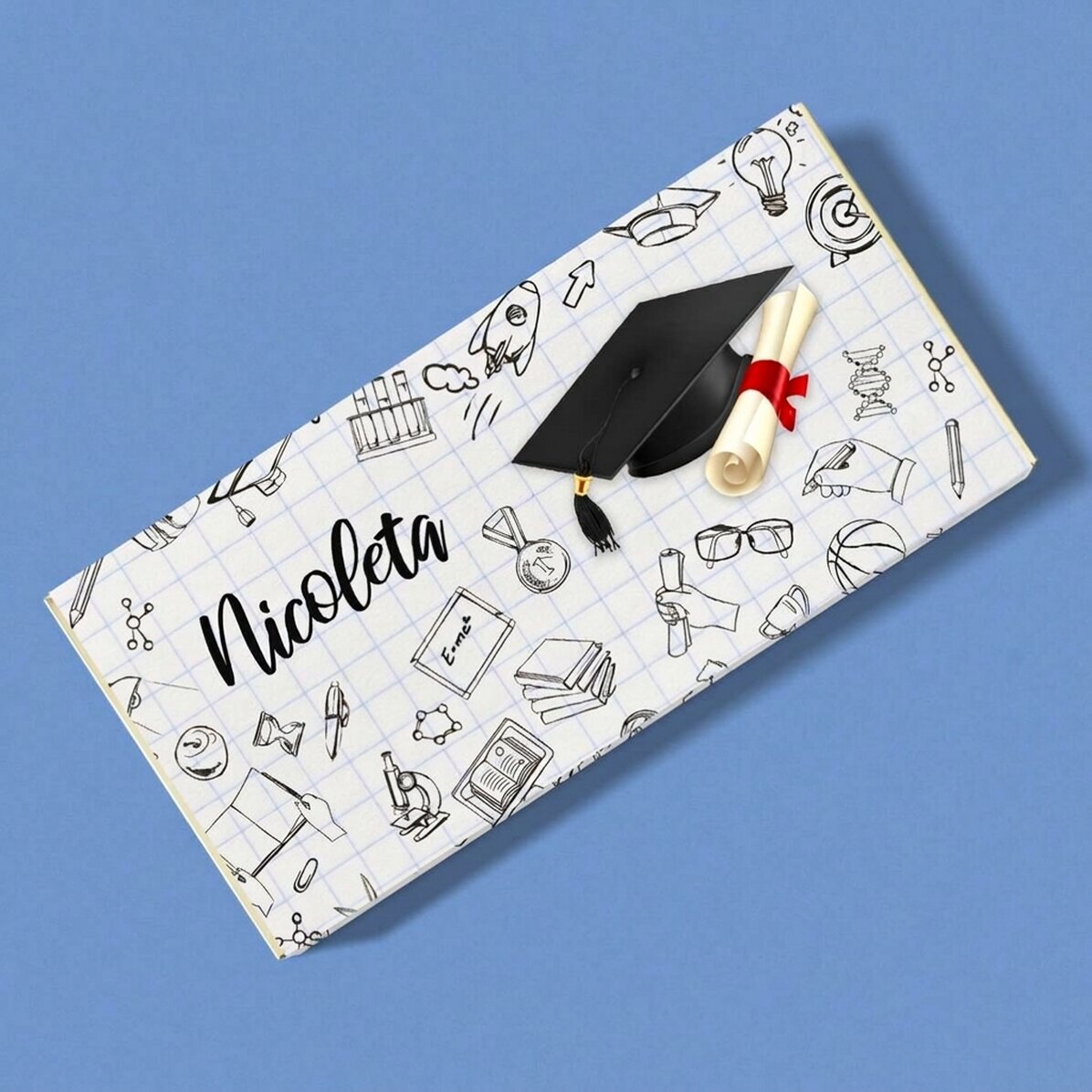 Chocolate personalizado con texto - Graduación