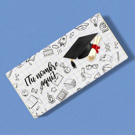 Chocolate personalizado con texto - Graduación