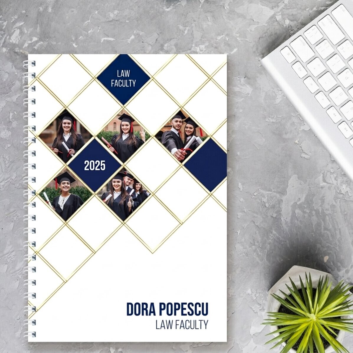 Cuaderno personalizado con fotos y texto - ¡Felicidades por tu graduación!